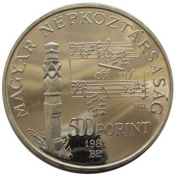 1981 500 Forint Bartók Béla PP