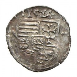 II. Lajos denár 1524 LH rozetta - rozetta
