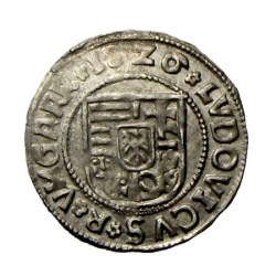 II. Lajos denár ÉH 673i 1526 C - liliom